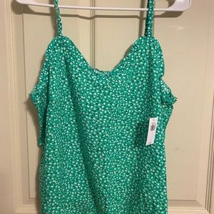Green floral tank from old navy!